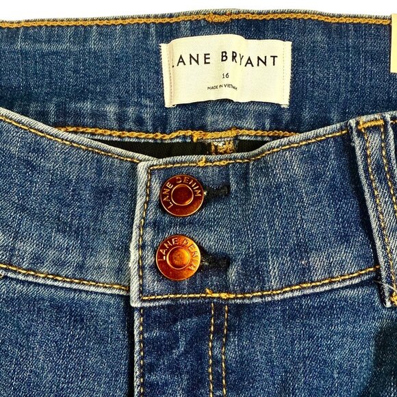 Lane Bryant Womens High-Rise Tighter Tummy Boot Jeans Size 16 Med. Wash - NWT - Picture 3 of 7